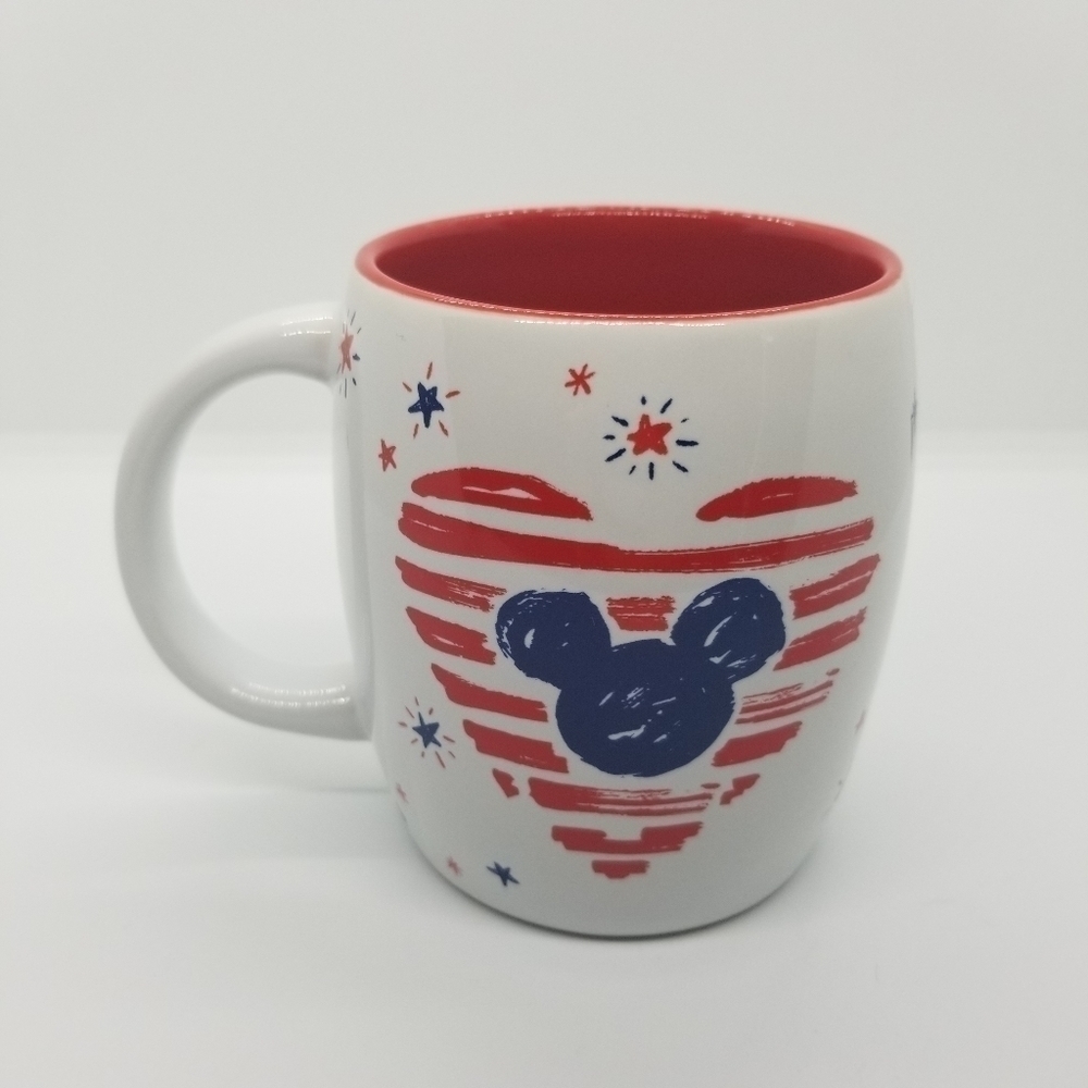 Disney Parks Starbucks patriotic Mickey heart mug